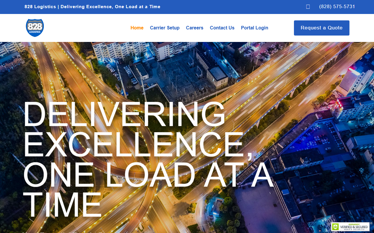 828logistics.com screenshot