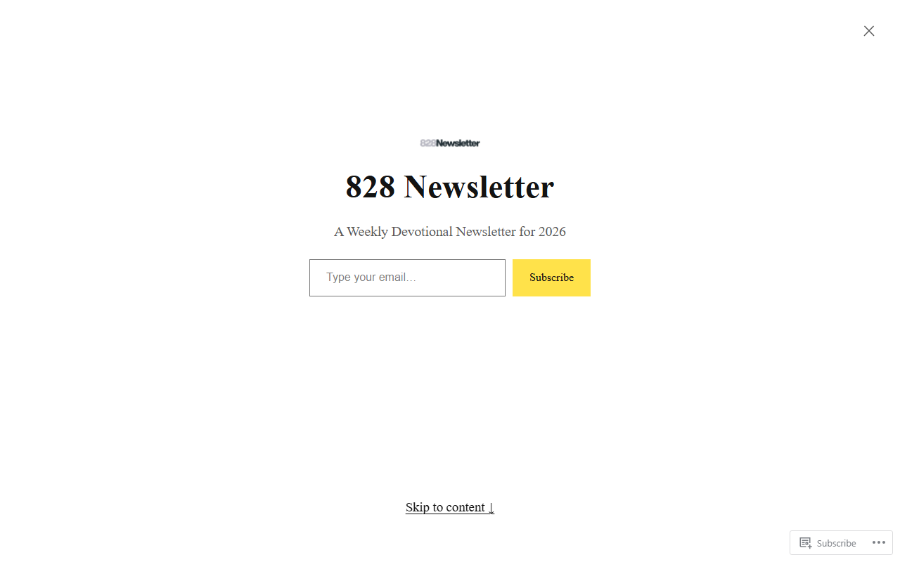 828newsletter.com screenshot
