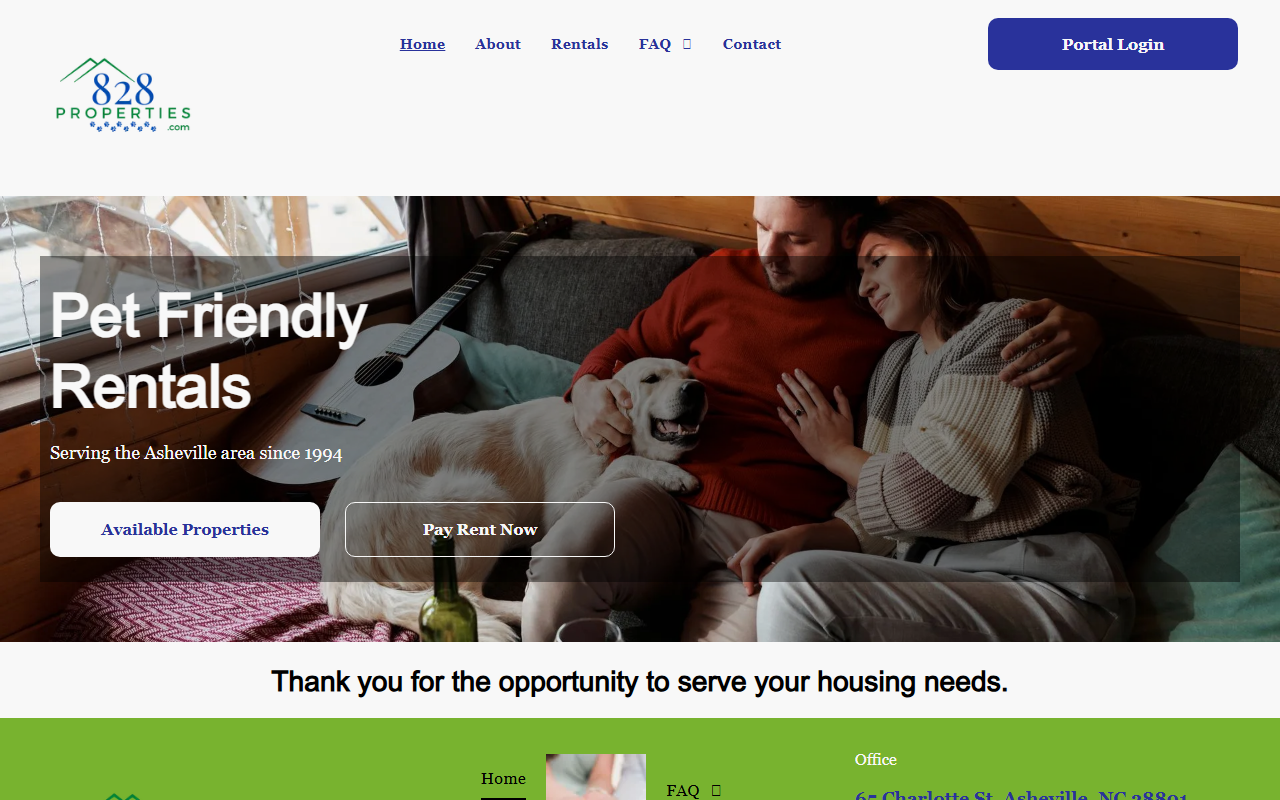 828properties.com screenshot