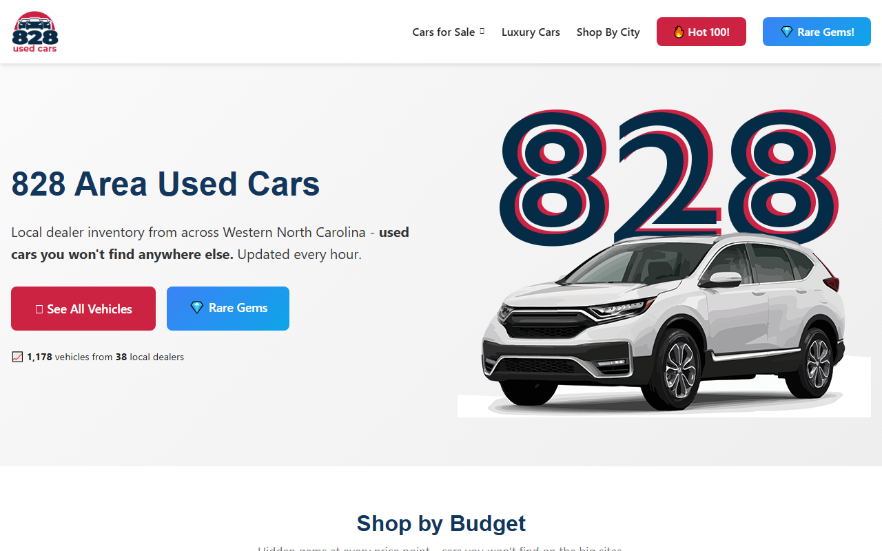 828usedcars.com screenshot