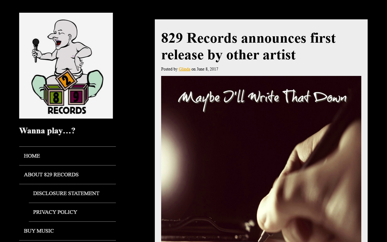 829records.com screenshot