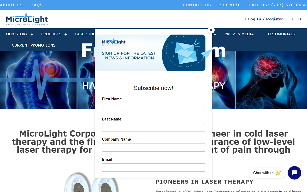 830coldlaser.com screenshot