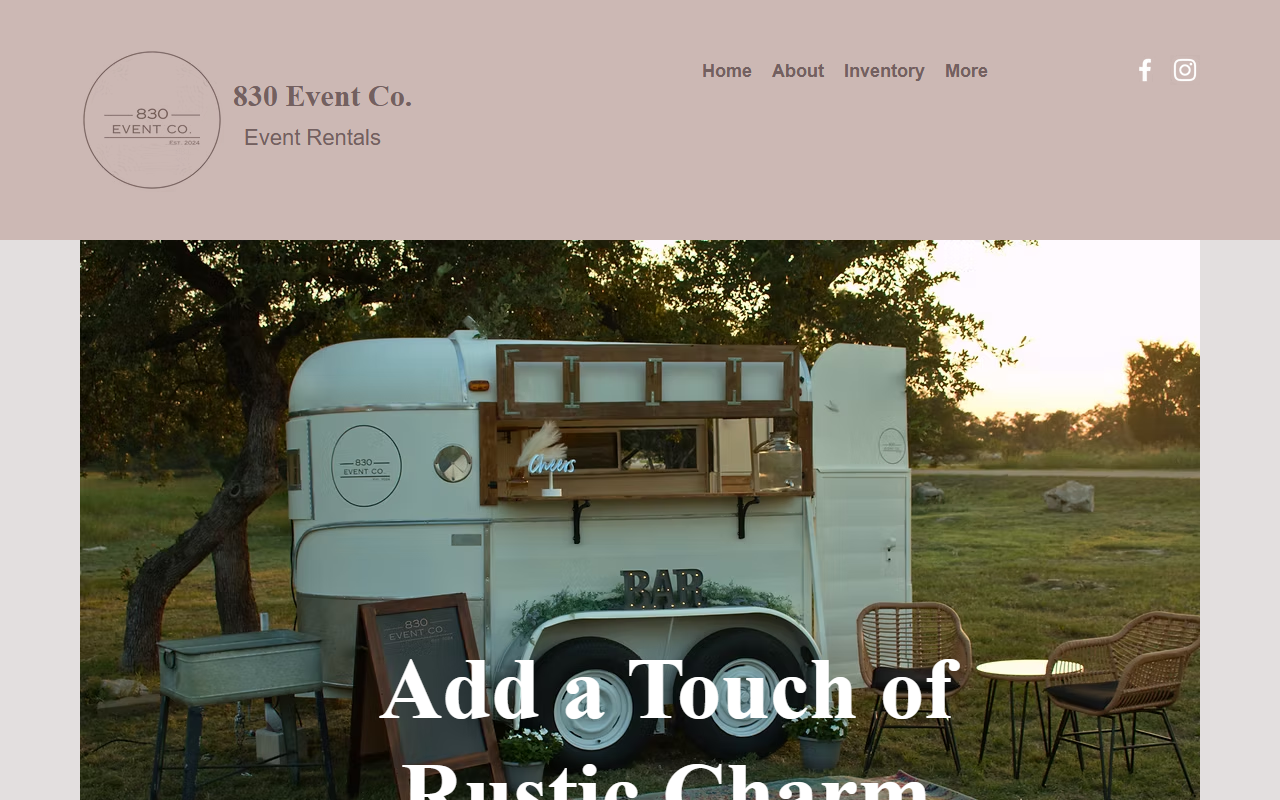 830eventco.com screenshot