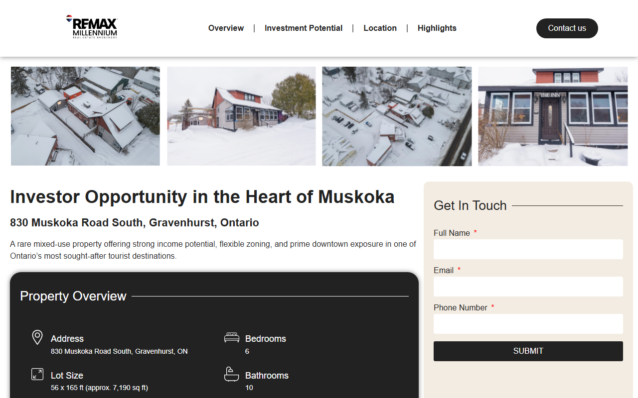 830muskoka.com screenshot