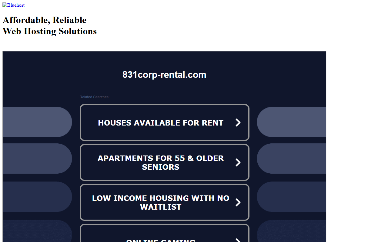 831corp-rental.com screenshot