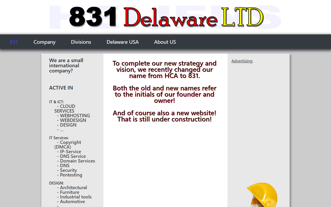 831delaware.com screenshot