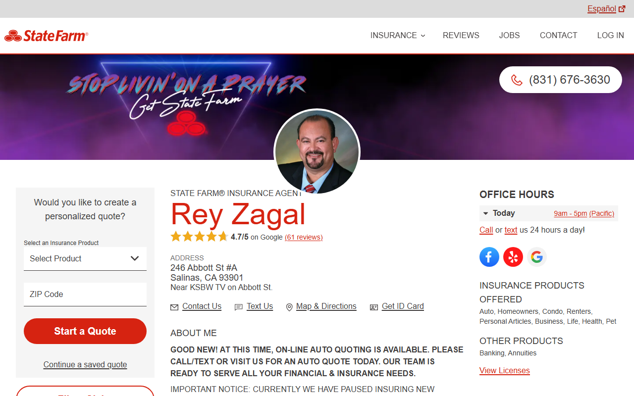 831insurance.com screenshot
