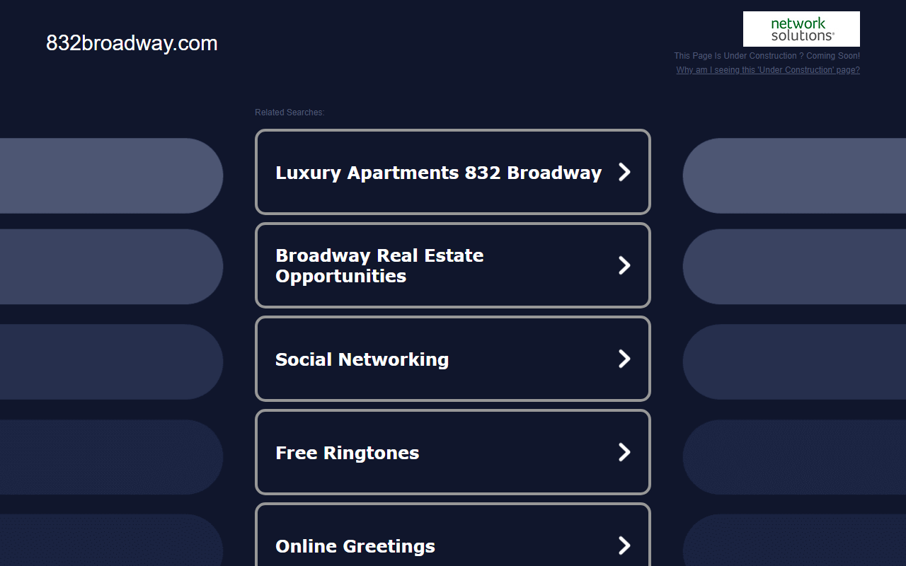 832broadway.com screenshot