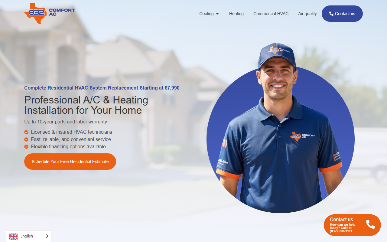 832comfortac.com screenshot