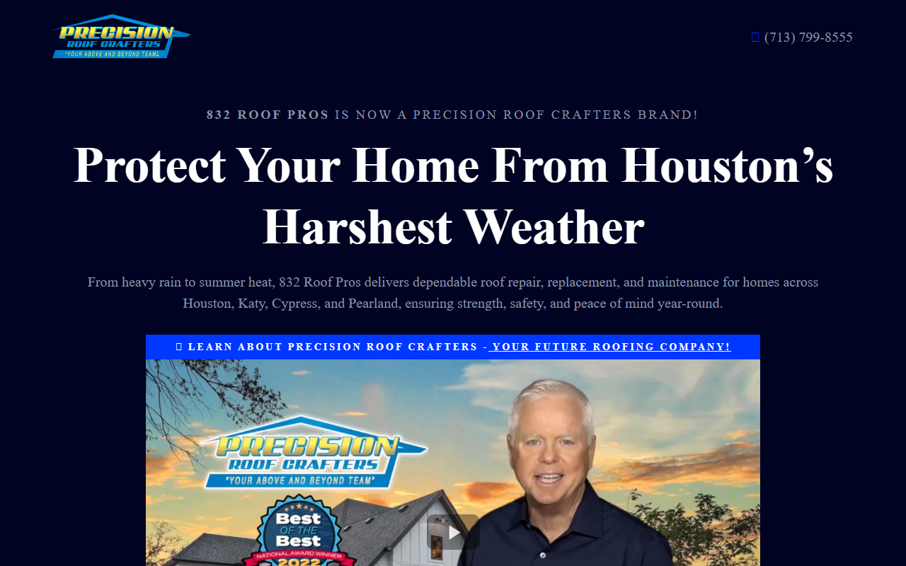 832roofpros.com screenshot