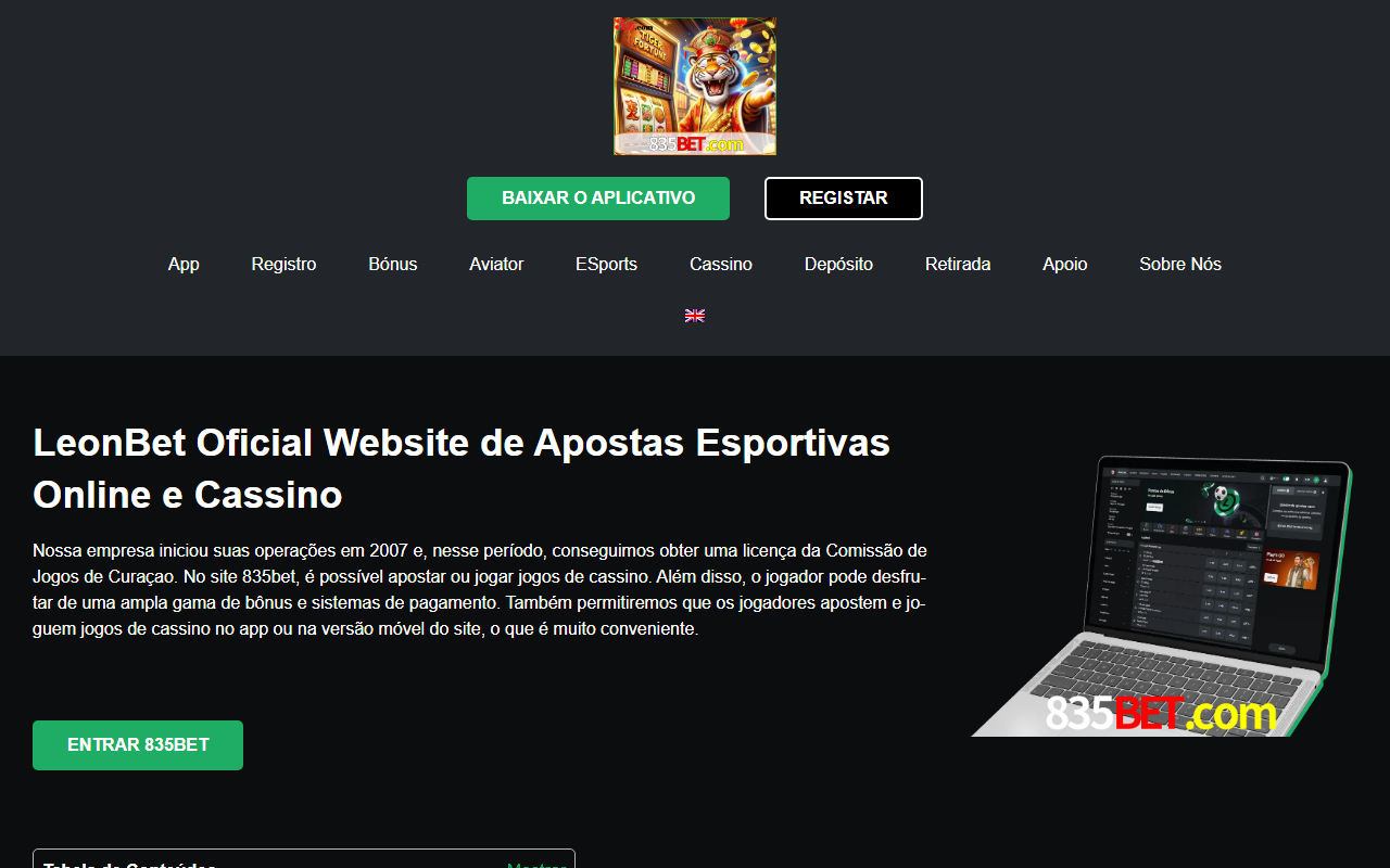 835betbaixar.com screenshot
