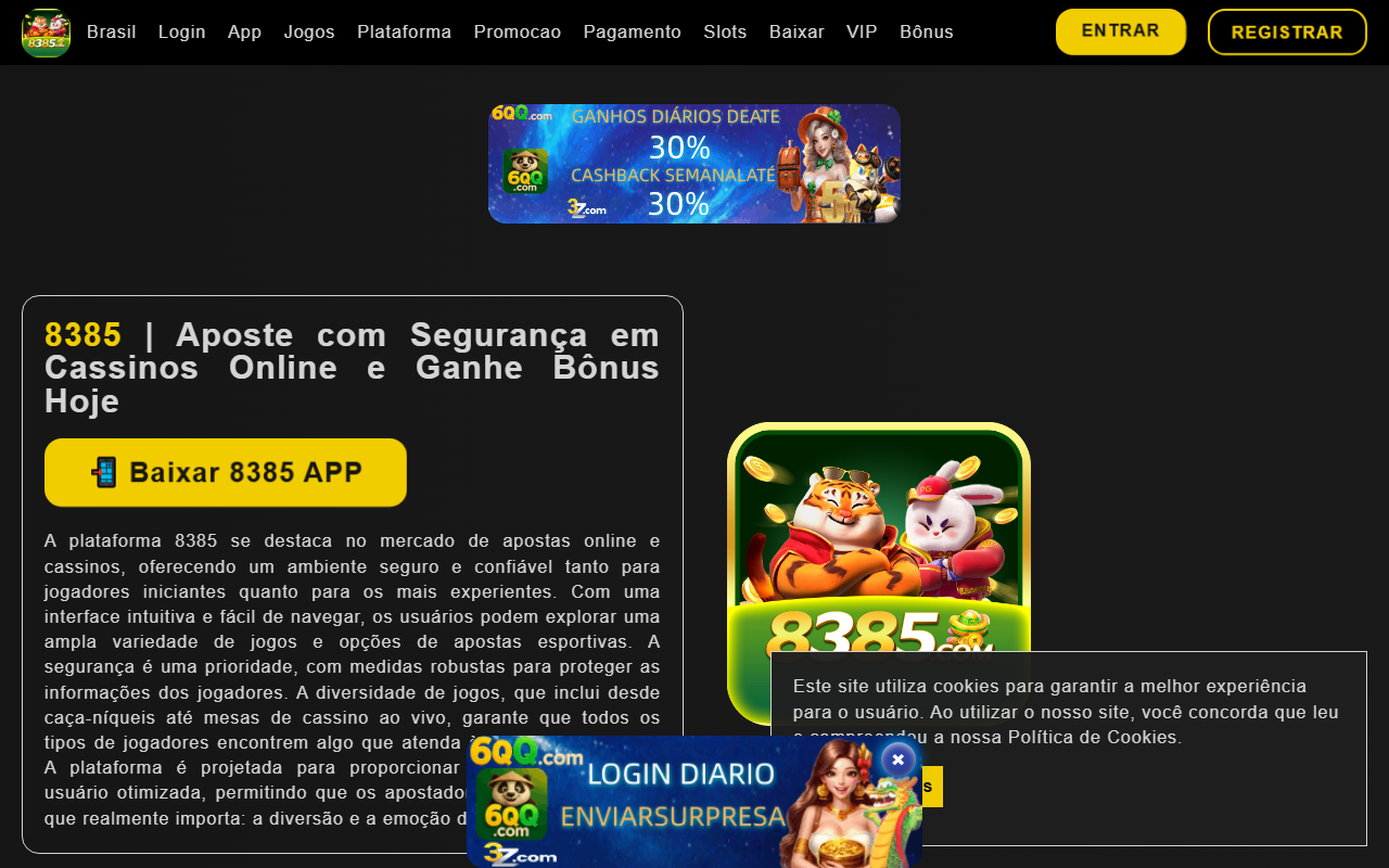 8385cassino.com screenshot