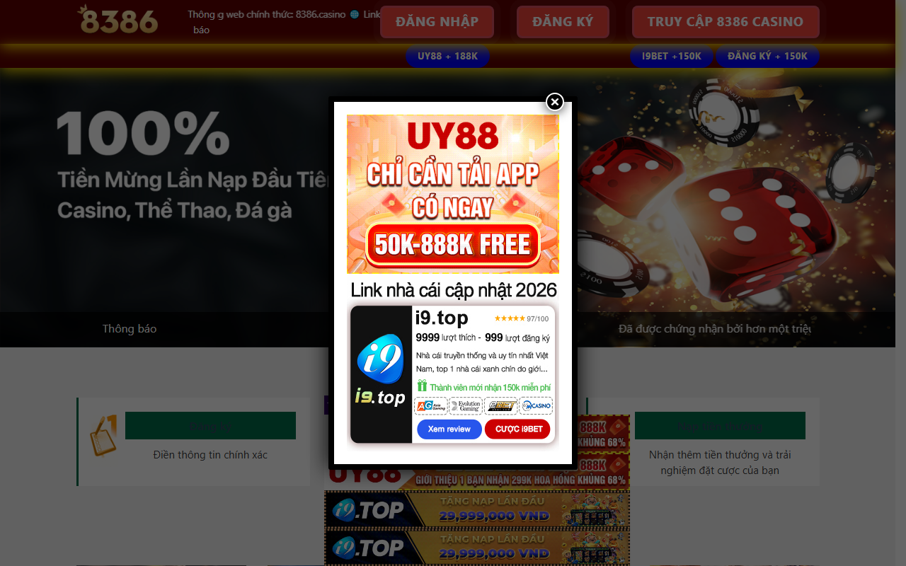 8386casino.com screenshot