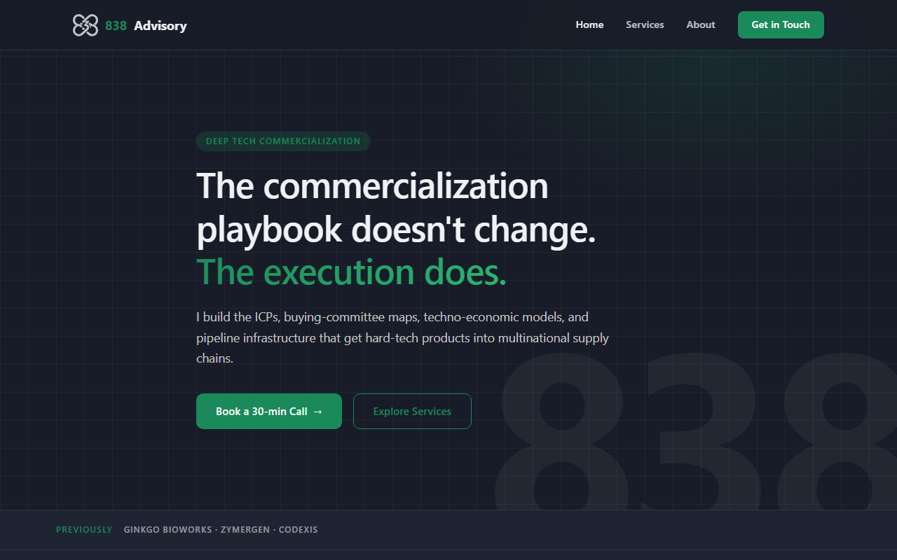838consulting.com screenshot