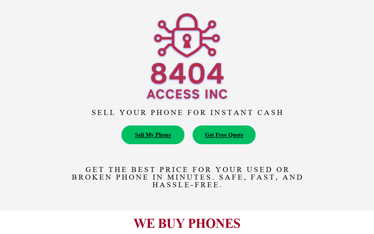 8404accessinc.com screenshot