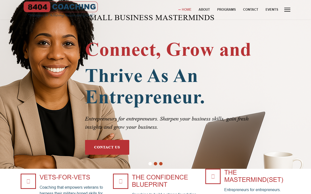 8404coaching.com screenshot