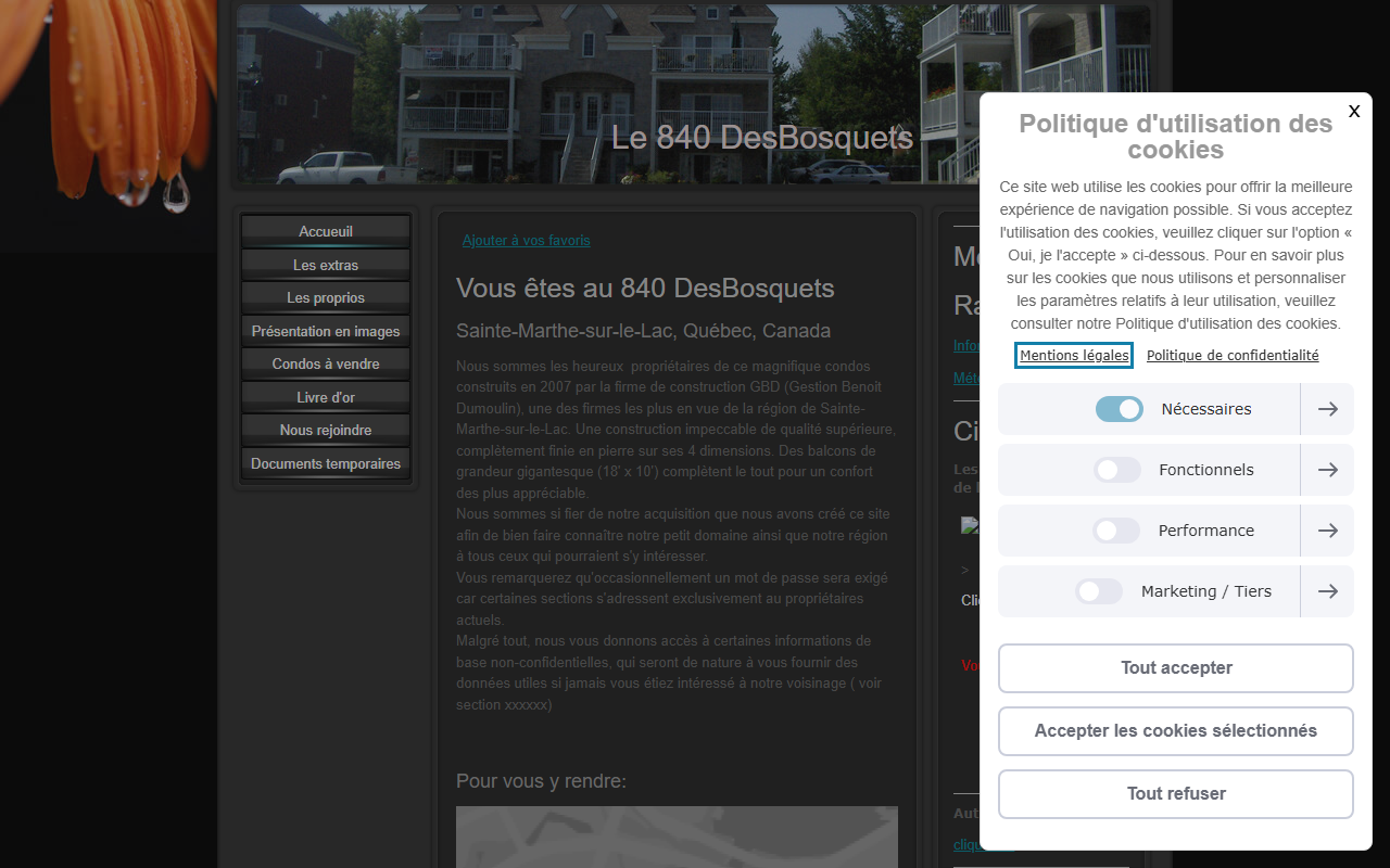840desbosquets.com screenshot