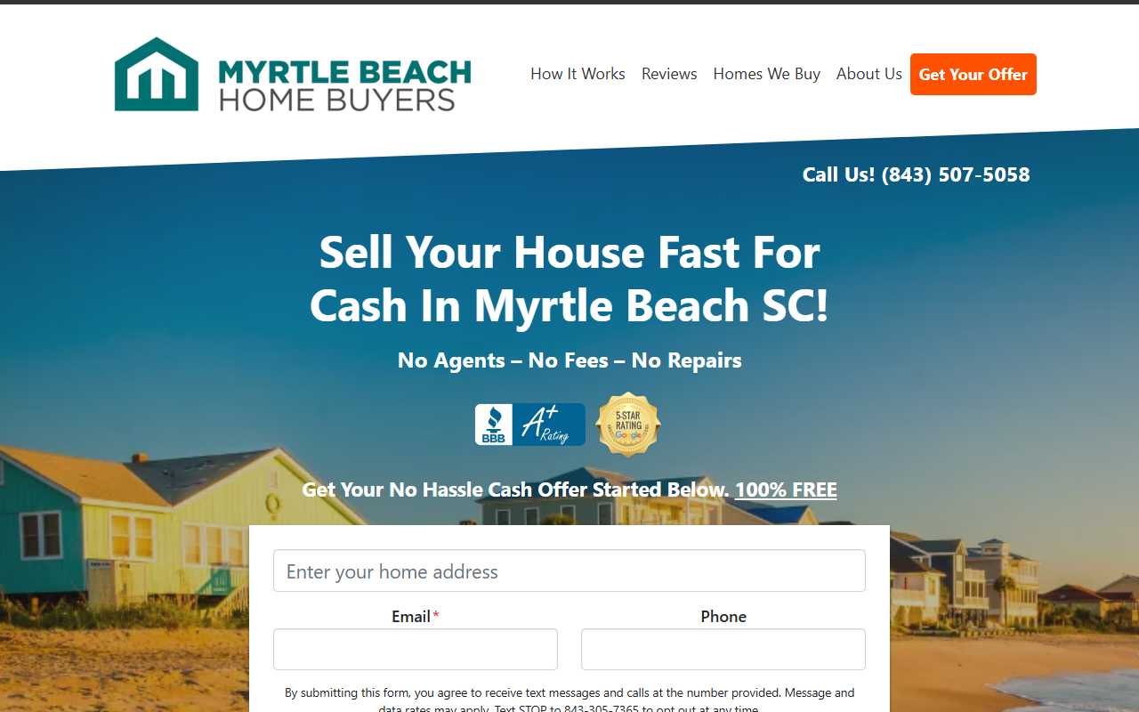843cashoffer.com screenshot