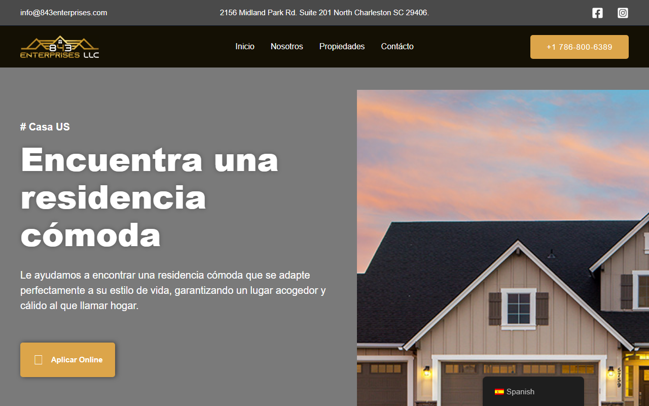 843enterprises.com screenshot