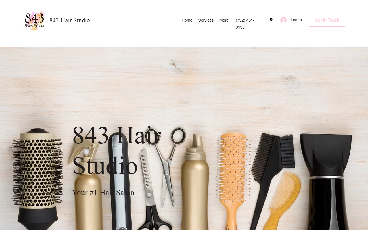843hairstudio.com screenshot