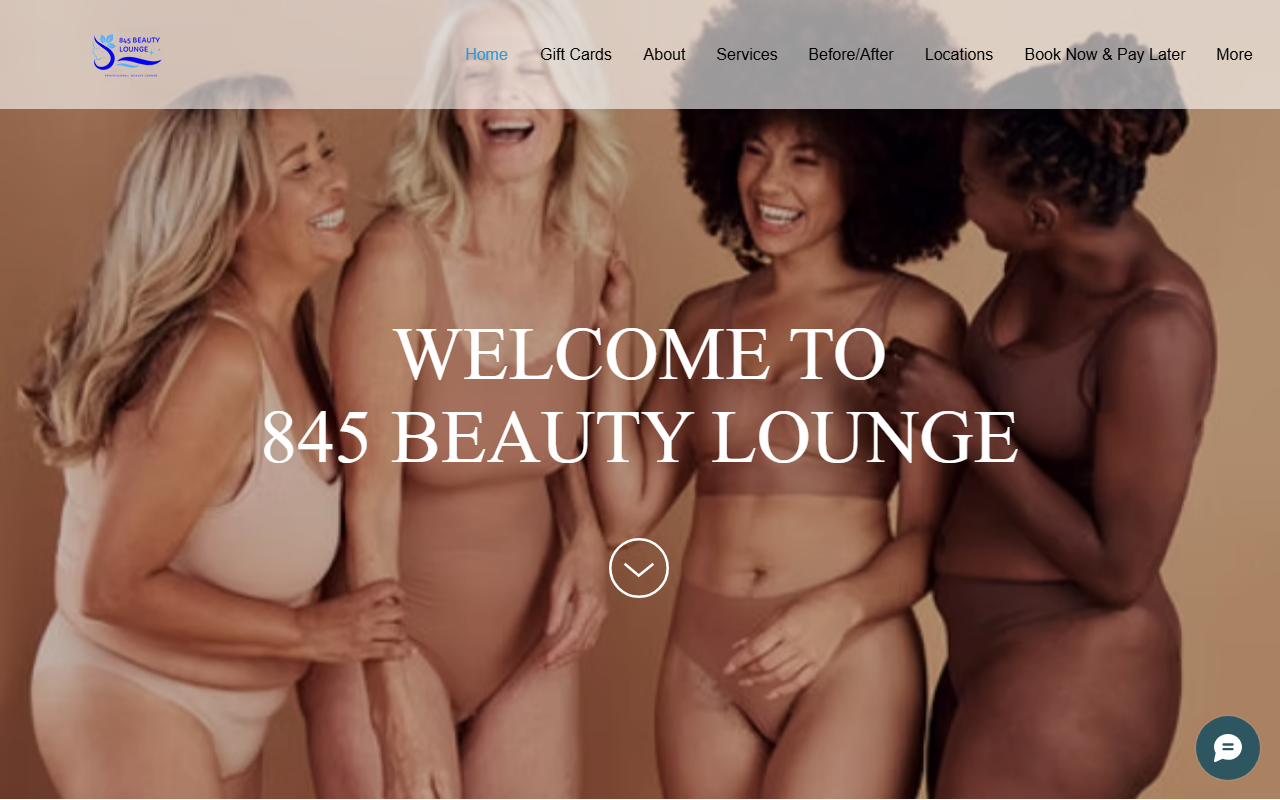 845beautylounge.com screenshot