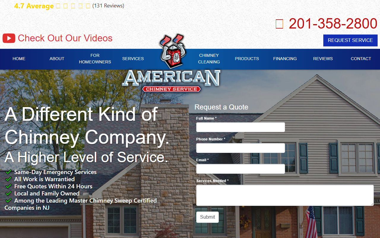 845chimney.com screenshot