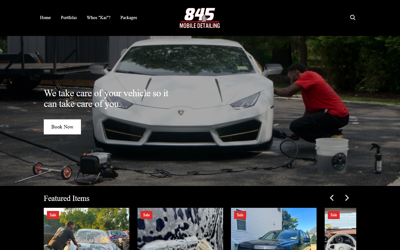 845detailing.com screenshot