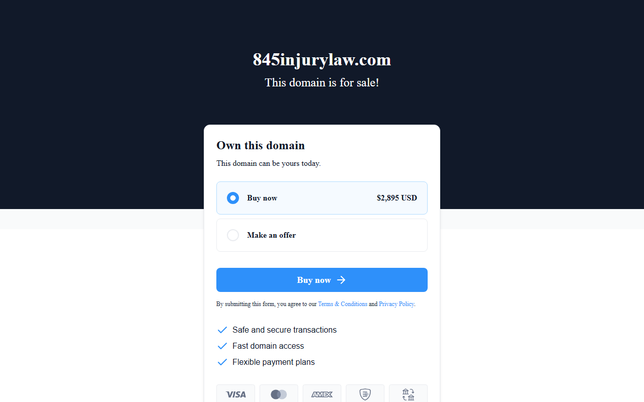 845injurylaw.com screenshot