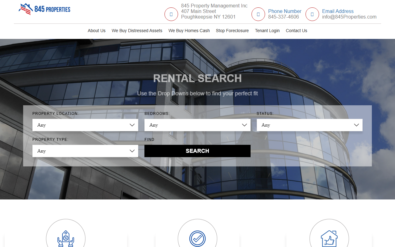 845properties.com screenshot