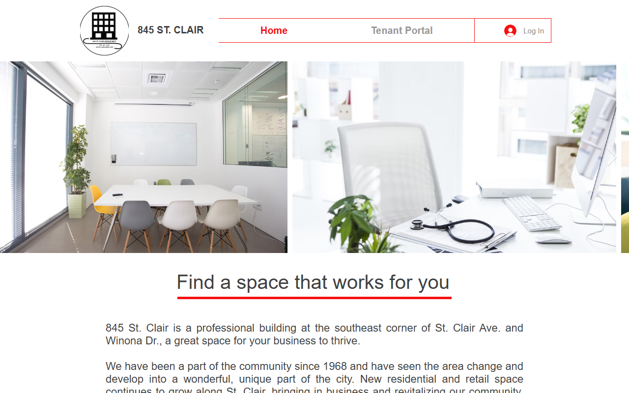 845stclair.com screenshot