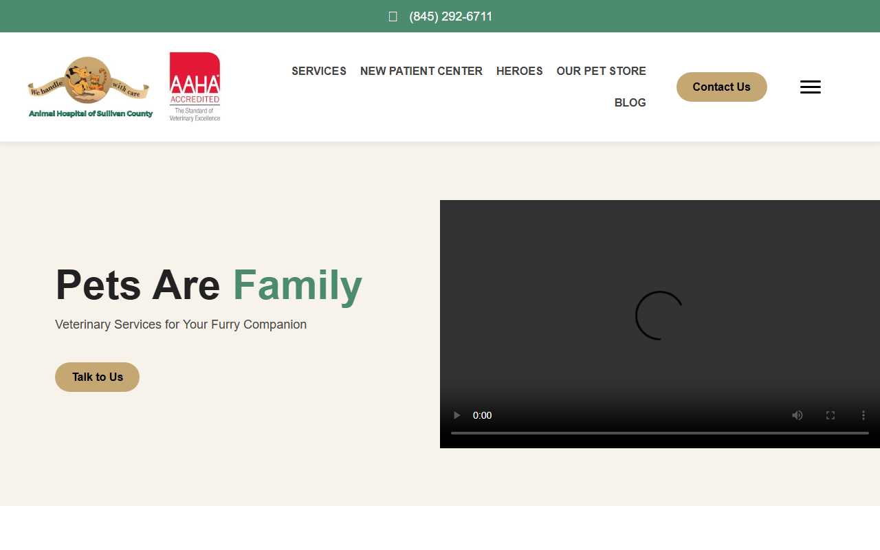 845veterinary.com screenshot