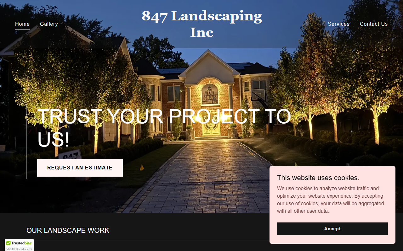 847landscaping.com screenshot