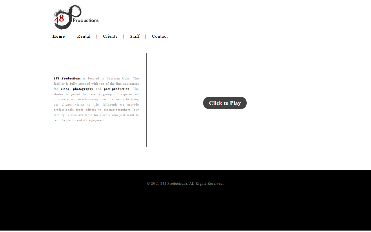 848productions.com screenshot