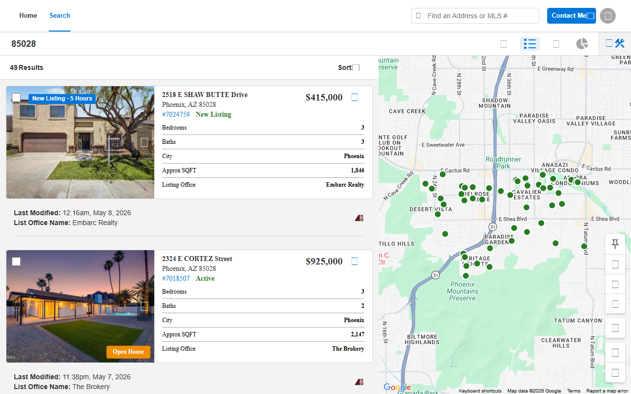 85028homes.com screenshot