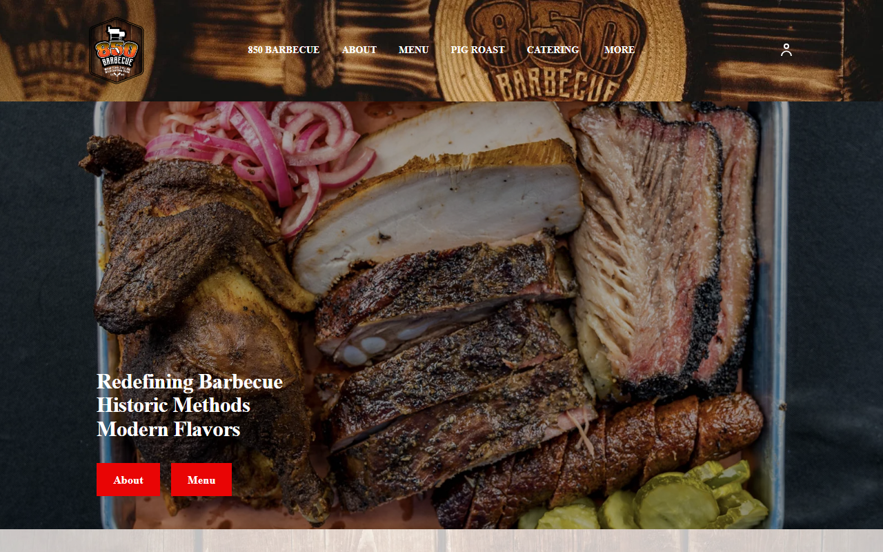 850barbecue.com screenshot