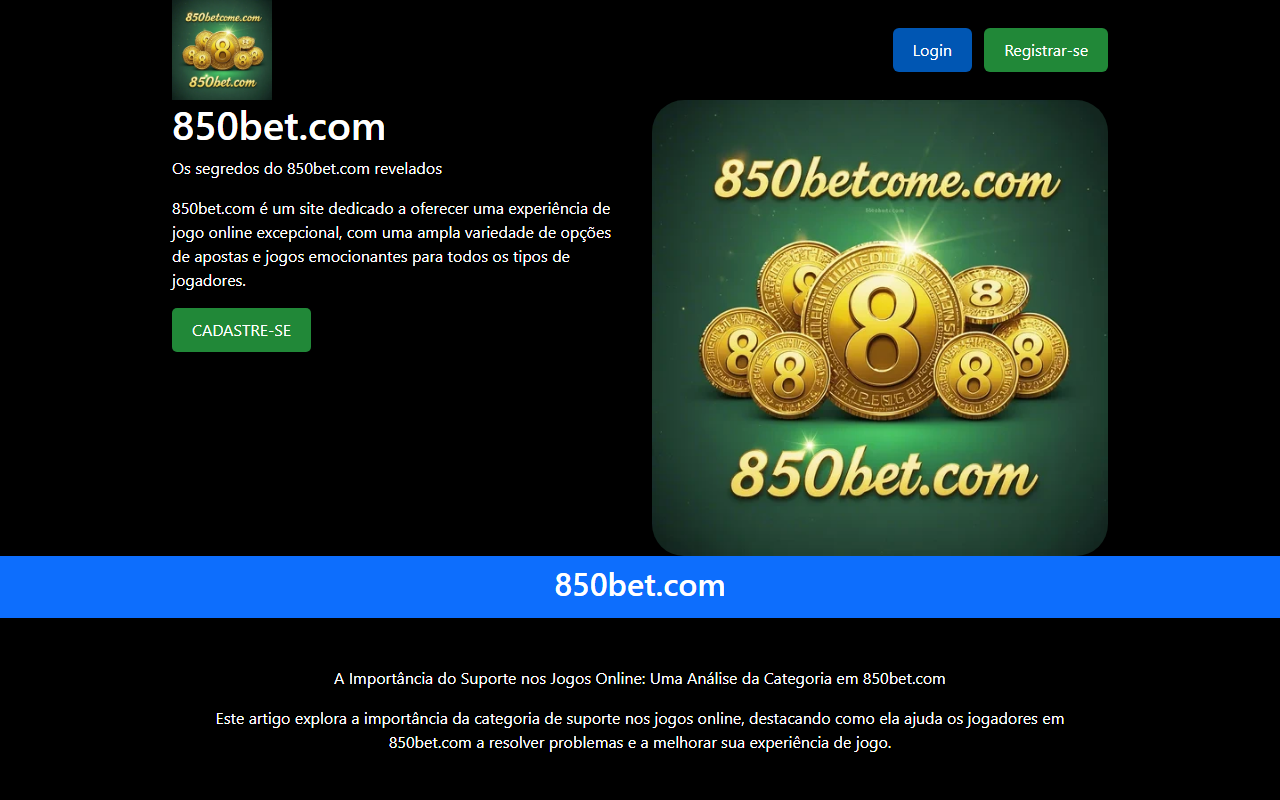 850betcome.com screenshot
