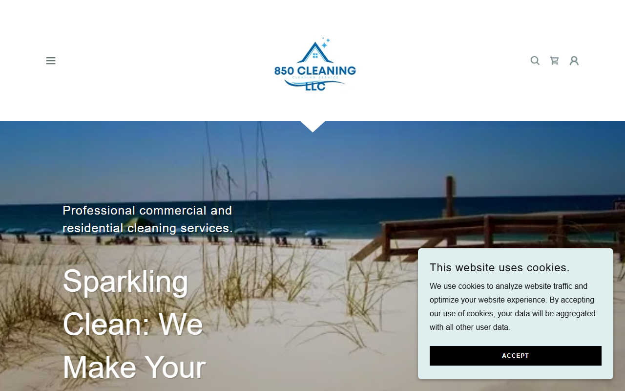850cleaningllc.com screenshot