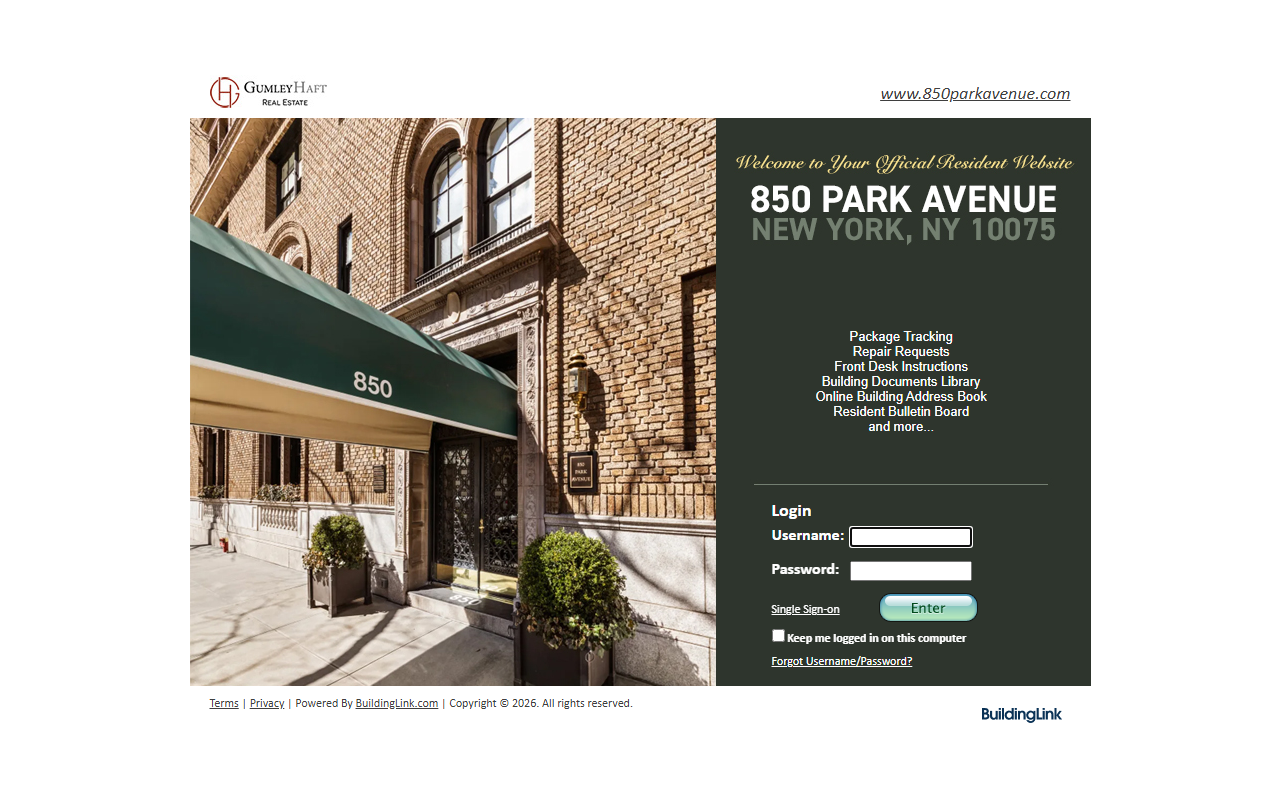 850parkavenue.com screenshot