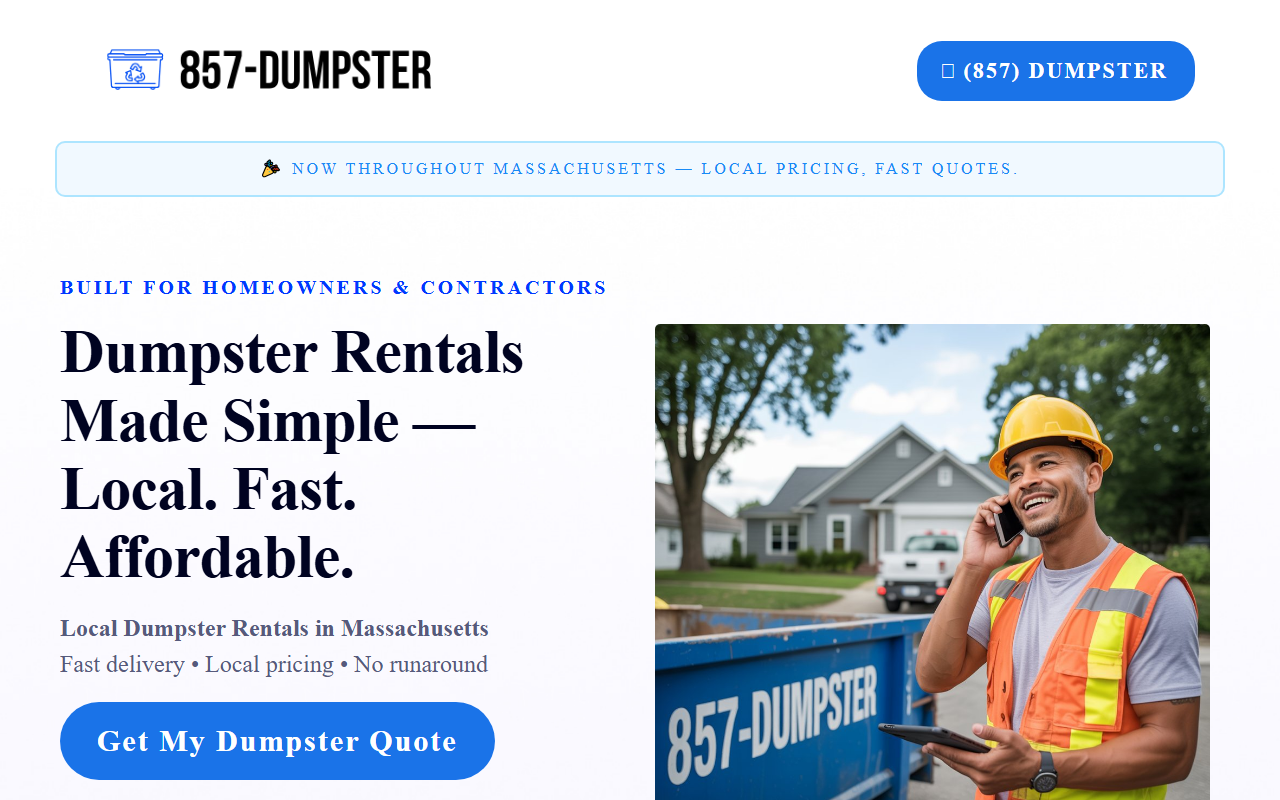857dumpster.com screenshot