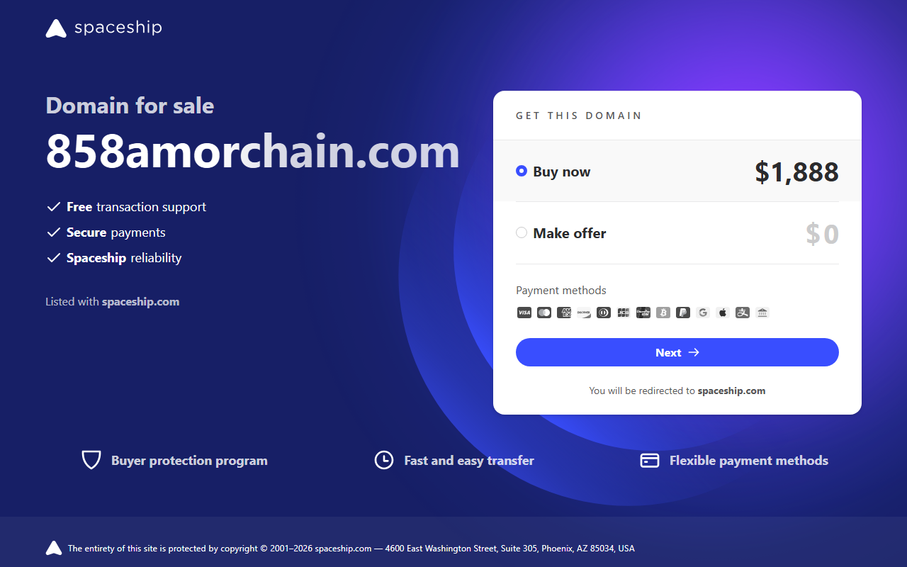 858amorchain.com screenshot