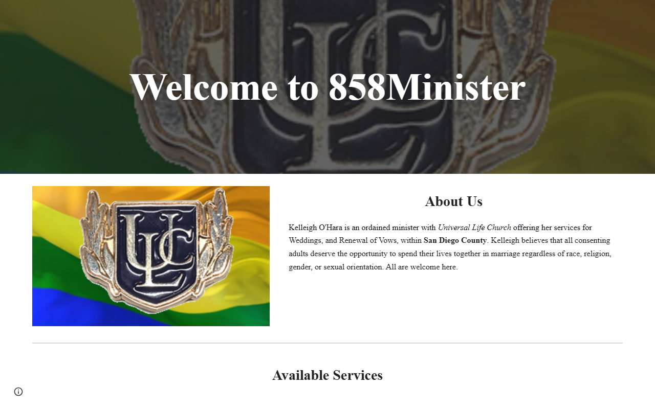 858minister.com screenshot