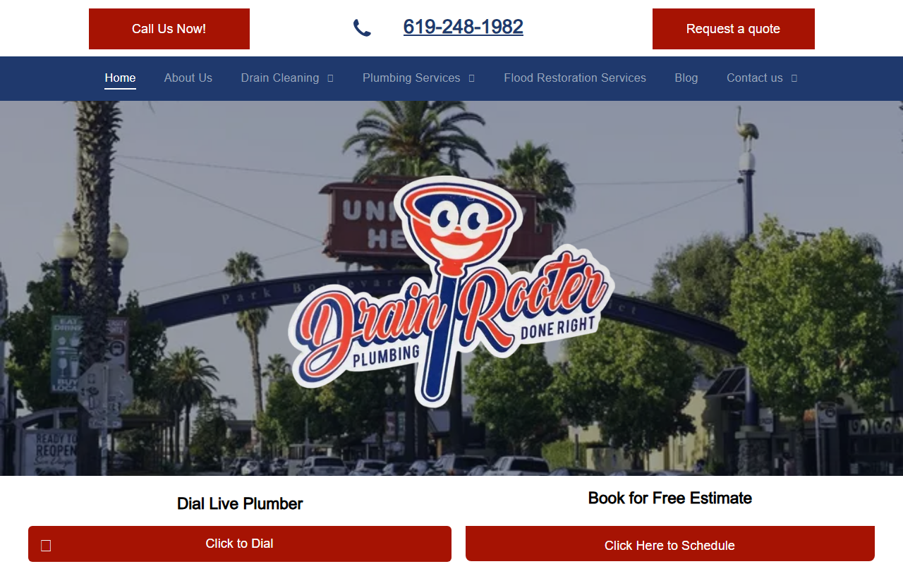 858plumbing.com screenshot