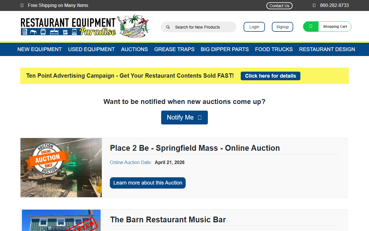860auction.com screenshot