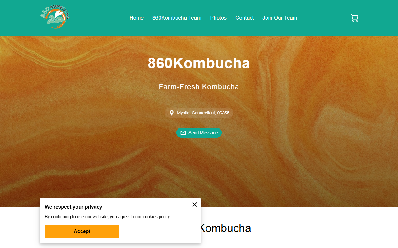 860kombucha.com screenshot