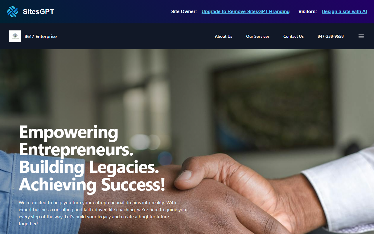 8617enterprise.com screenshot