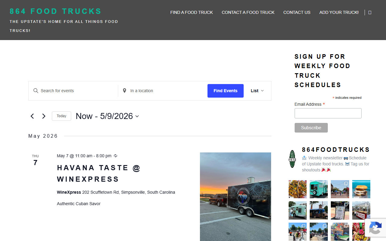 864foodtruck.com screenshot