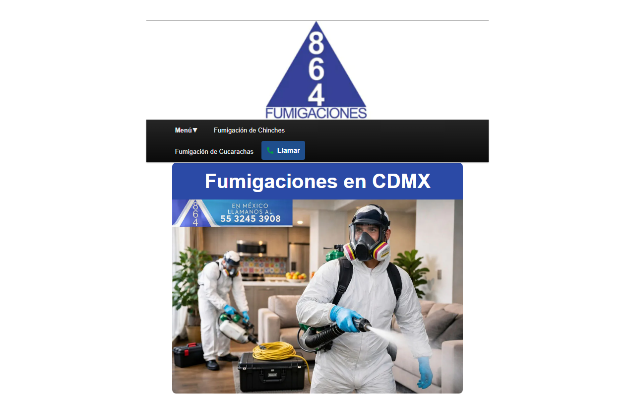864fumigaciones.com screenshot