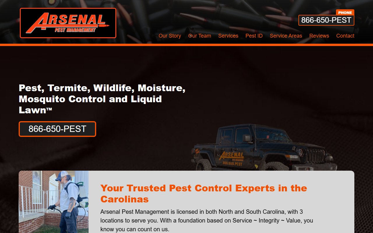 864pestcontrol.com screenshot