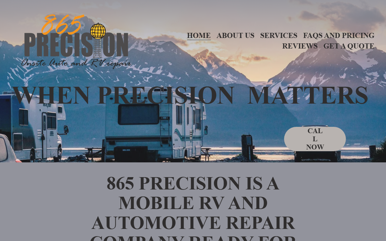 865-precision.com screenshot