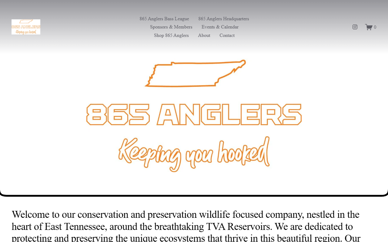 865anglers.com screenshot